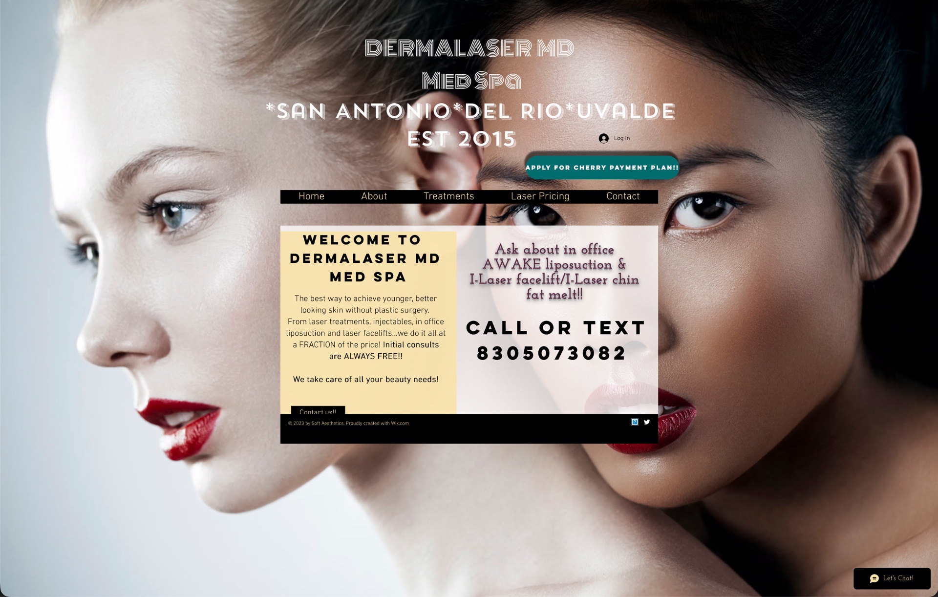 Dermalaser MD MedSpa's previous website