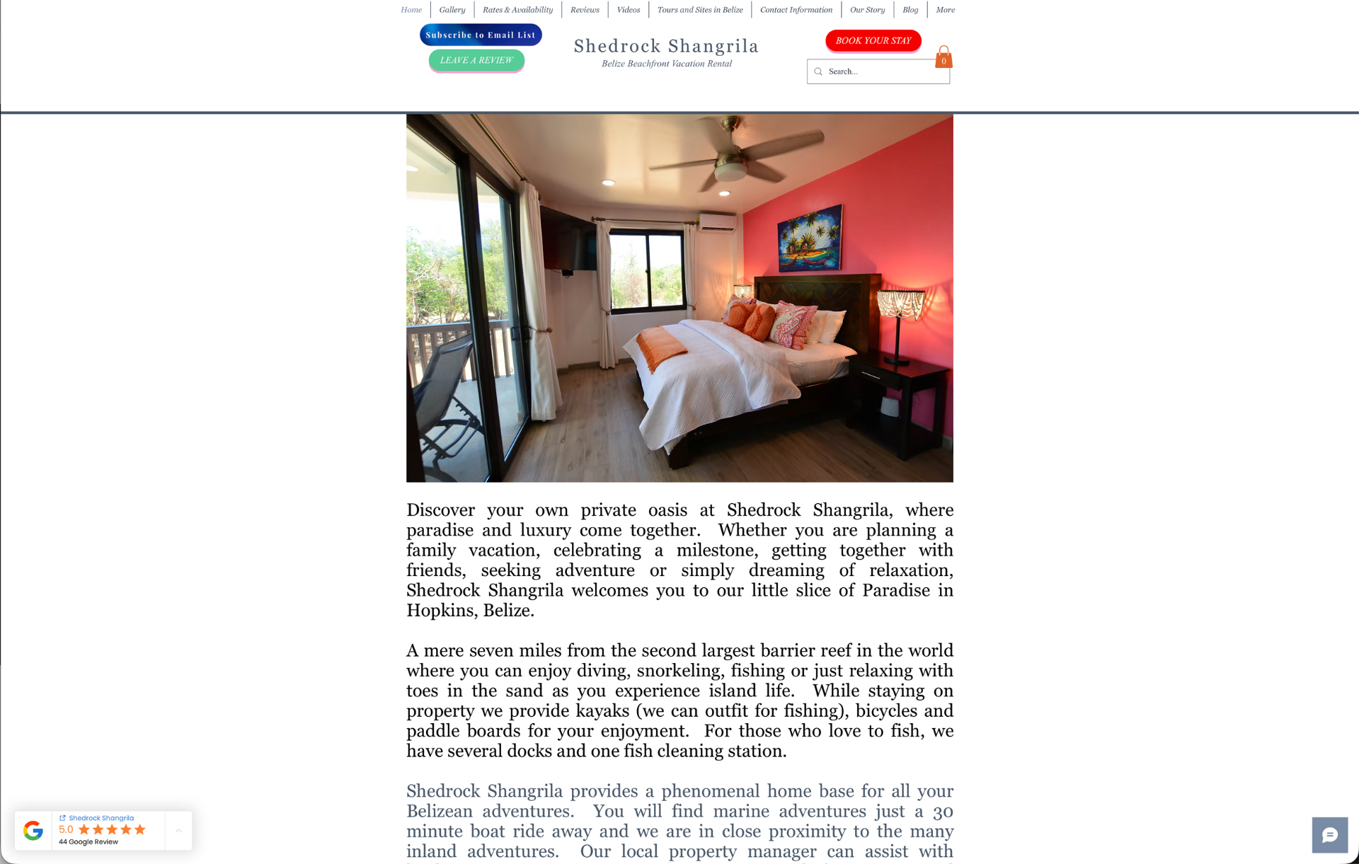 Shedrock Shangrila's previous website