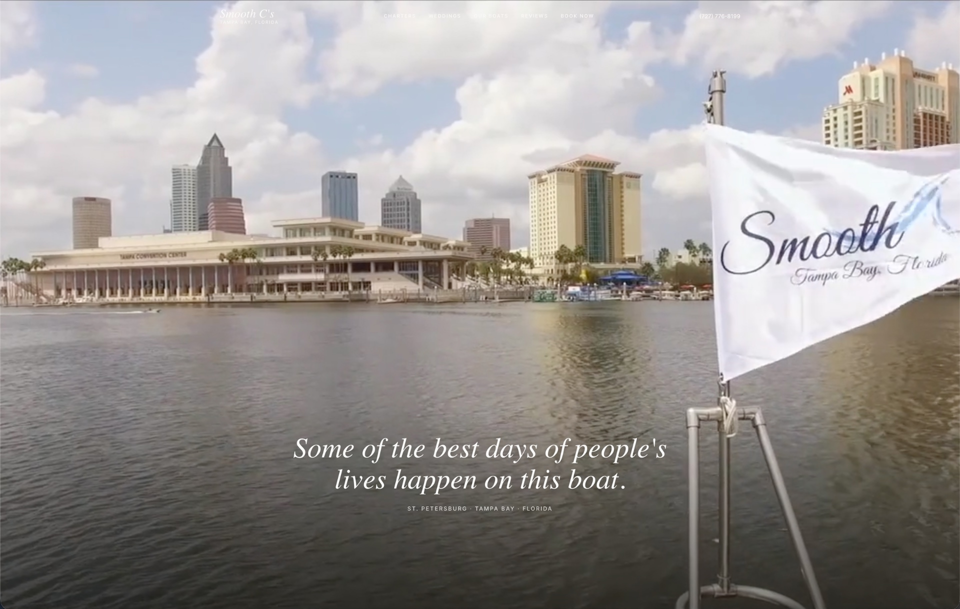 Tampa Bay Yacht Charter's new website